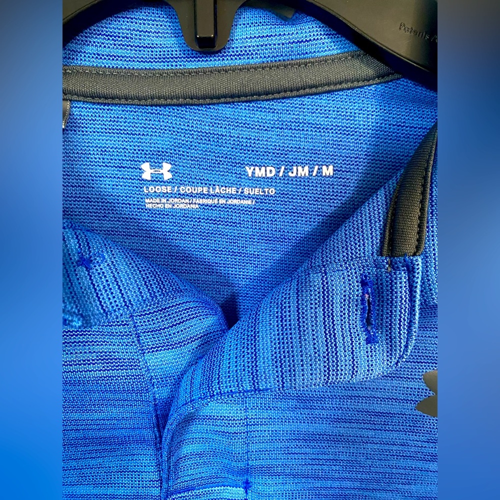 Under Armour Boys Blue Performance Polo Shirt | Size Youth Medium - Picture 6 of 6